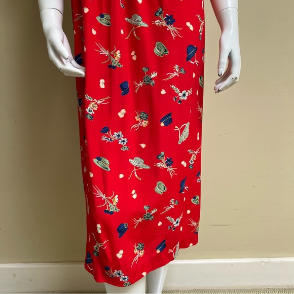 Vintage Floral Midi Dress - Picture 6 of 11